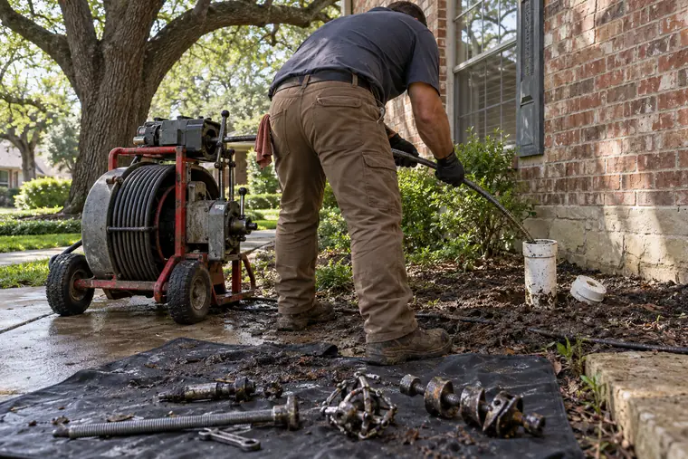 Sewer line cleaning in Waxahachie